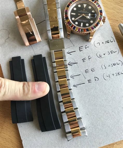 how to adjust the band on a rolex watch|rolex oysterflex strap size chart.